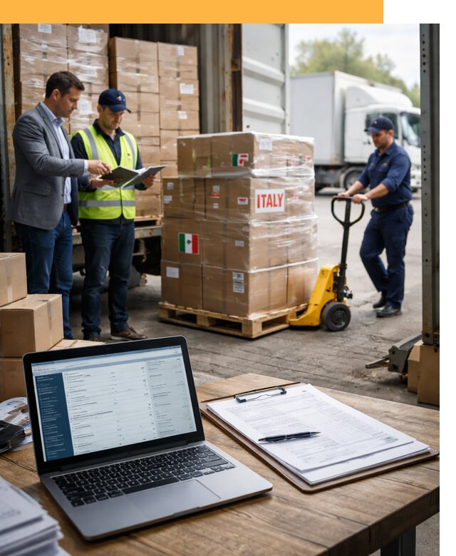 Доставка грузов из Италии: морские и авиаперевозки от 19280