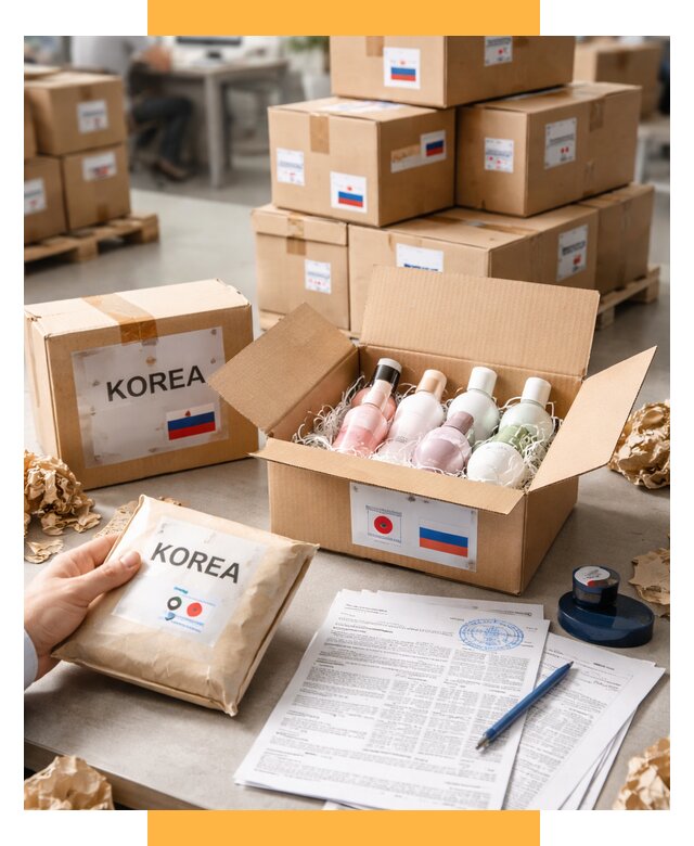 Доставка косметики из Кореи от 9104 р. под ключ | СетСервис-Лкн