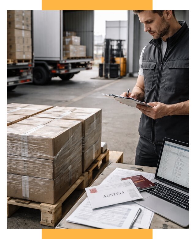 Доставка в Австрию от 69622 р. Логистика и экспорт СетСервис-Лкн