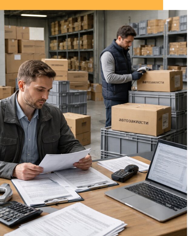 Таможенное оформление автозапчастей по выгодным тарифам от 9104